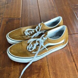 Vans Men's Mustard Suede Sneakers